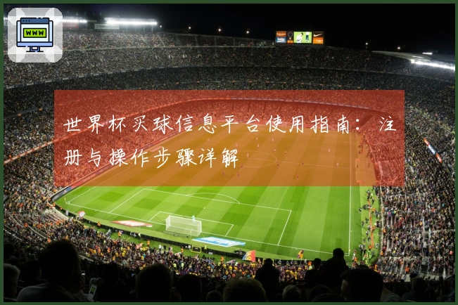 世界杯买球信息平台使用指南：注册与操作步骤详解