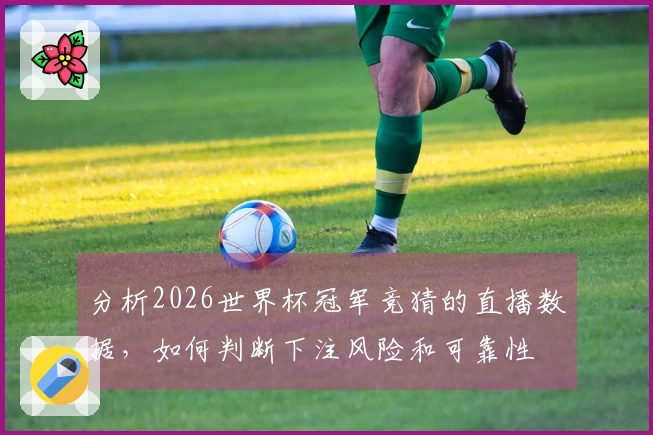 分析2026世界杯冠军竞猜的直播数据，如何判断下注风险和可靠性