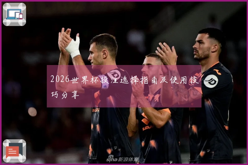 2026世界杯投注选择指南及使用技巧分享